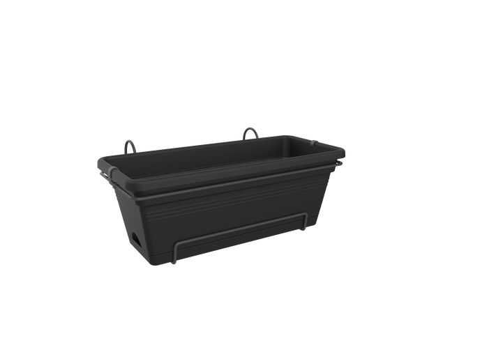 green basics balkonkasten xl allin1 55cm living schwarz